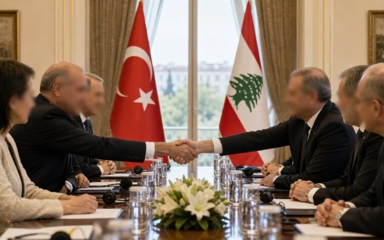 Türkiye ve Lübnan heyetleri arasında diplomatik görüşme